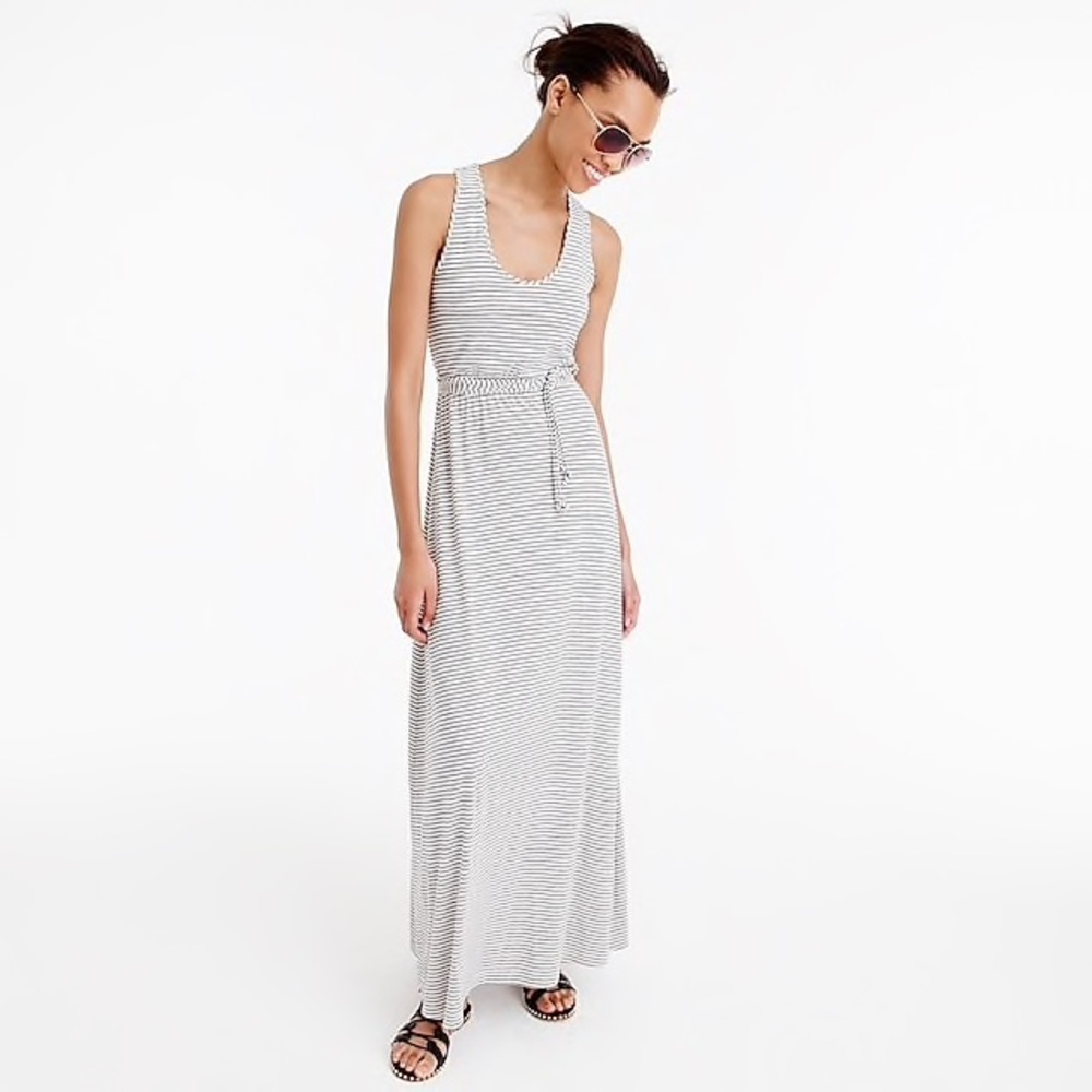 J. Crew | Striped Racerback Maxi Dress